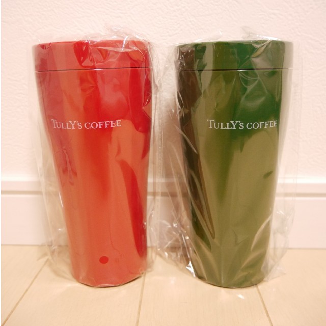 TULLY'S COFFEE(タリーズコーヒー)のタリーズコーヒー　２個セットタンブラー　電子レンジOK インテリア/住まい/日用品のキッチン/食器(タンブラー)の商品写真
