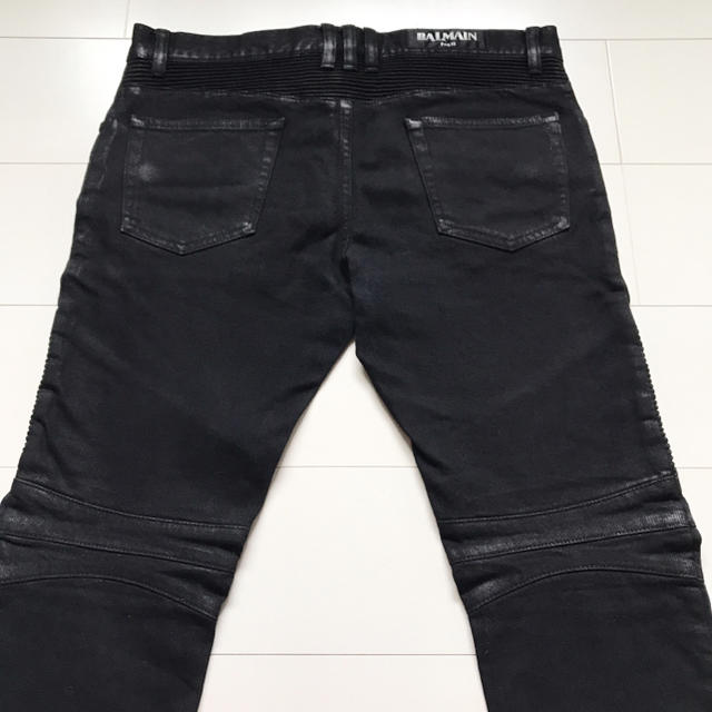BALMAIN バイカー ブラック デニム-eastgate.mk