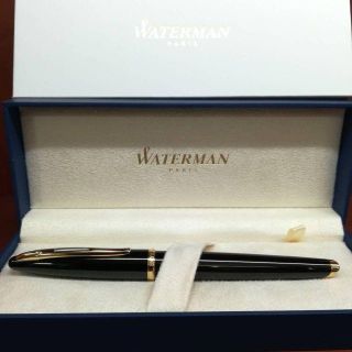 ウォーターマン(Waterman)のウォーターマン 万年筆 カレン ブラックシー GT ペン先K18 保証書(ペン/マーカー)