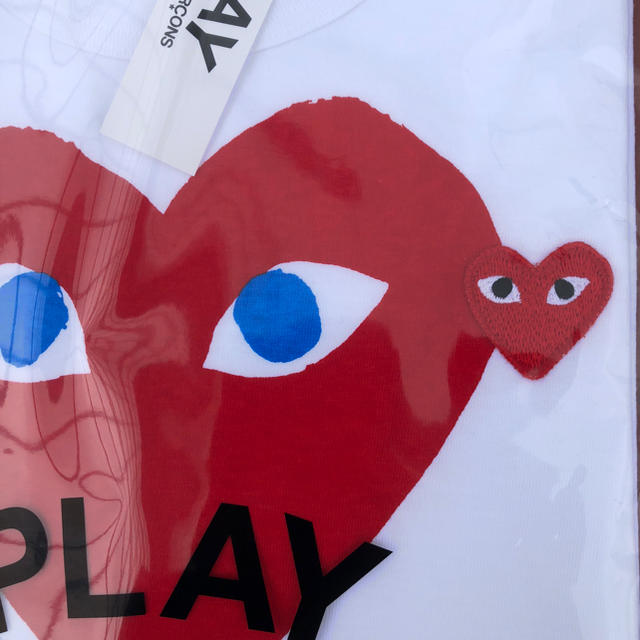 COMME des GARCONS(コムデギャルソン)のメンズXL半袖Tシャツ★新品★送料込★プレイコムデギャルソン メンズのトップス(Tシャツ/カットソー(半袖/袖なし))の商品写真