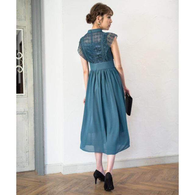 Andemiu(アンデミュウ)のレースキリカエシフォンドレス レディースのフォーマル/ドレス(ロングドレス)の商品写真