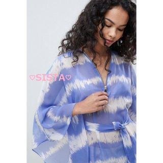 エイソス(asos)のASOS エイソス カフタン風 タイダイ 着物袖 チュニック(チュニック)