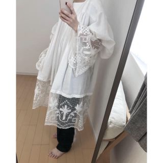 vintage cotton dress(ロングワンピース/マキシワンピース)