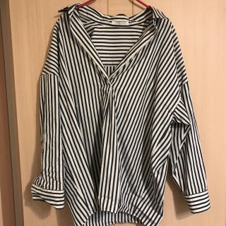 プラージュ(Plage)の【acoさま専用】Plage オーバーサイズ ストライプシャツ(シャツ/ブラウス(長袖/七分))