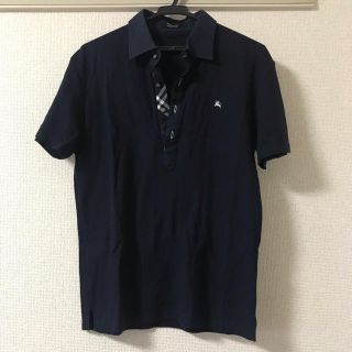 バーバリーブラックレーベル(BURBERRY BLACK LABEL)のバーバリーブラックレーベル ポロシャツ ネイビー バーバリー(ポロシャツ)