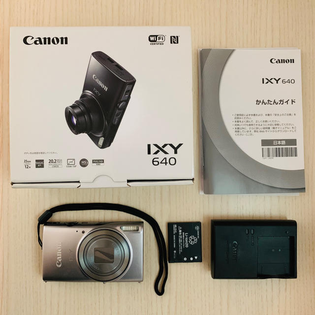 Canon(キヤノン)のCanon デジタルカメラ IXY640  シルバー スマホ/家電/カメラのカメラ(コンパクトデジタルカメラ)の商品写真