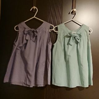 ラーゴム(LAGOM)のLAGOM ノースリーブブラウス 双子 110cm(ブラウス)