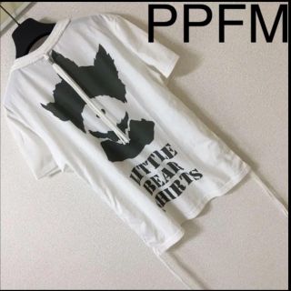 ピーピーエフエム(PPFM)の◆PPFM ペイトンプレイス◆Tシャツ フリンジ LITTLE BEAR M 白(Tシャツ/カットソー(半袖/袖なし))