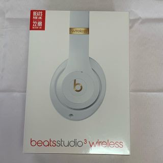 ビーツバイドクタードレ(Beats by Dr Dre)のbeats studio3 wireless ホワイト MQ572PA/A(ヘッドフォン/イヤフォン)