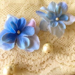 クリスプ(Crisp)のフラワー お花 パール＊ピアス(ピアス)