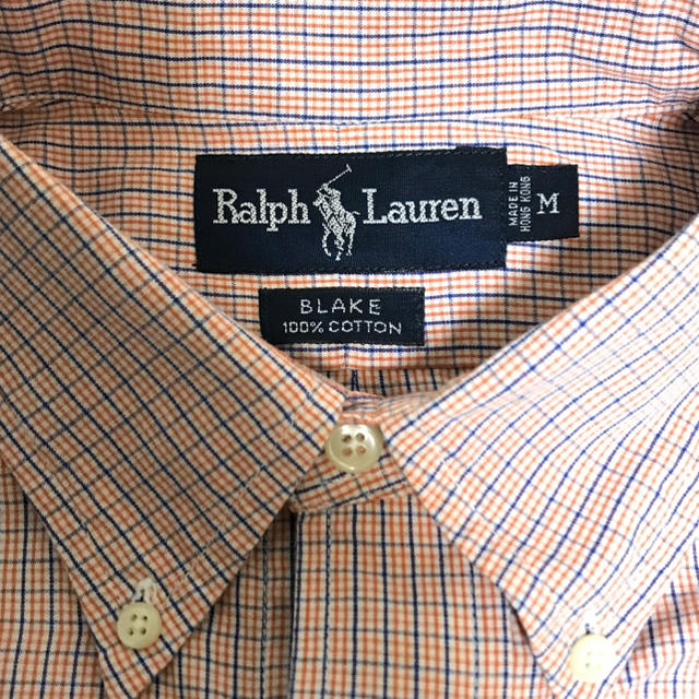 Ralph Lauren(ラルフローレン)のラルフローレン コットンチェック長袖BDシャツM 大きめXL相当 メンズのトップス(シャツ)の商品写真