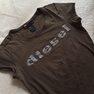 ディーゼル(DIESEL)のDIESEL ロゴTシャツ カーキ S(Tシャツ(半袖/袖なし))