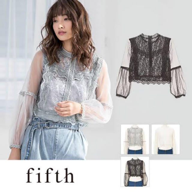 fifth(フィフス)のfifth  レーストップス レディースのトップス(シャツ/ブラウス(長袖/七分))の商品写真