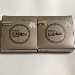 メイベリン(MAYBELLINE)のピュアミネラルBBクッションファンデ 2点セット(ファンデーション)