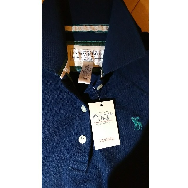 Abercrombie&Fitch(アバクロンビーアンドフィッチ)のアバクロンビー＆フィッチ　ポロシャツ　レディースM レディースのトップス(ポロシャツ)の商品写真