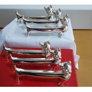 箱なしに変更  シルバコレクション ナイフレスト 猫(テーブル用品)