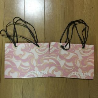 リエンダ(rienda)のrienda❤️限定柄ショッパー2枚セット✨(ショップ袋)