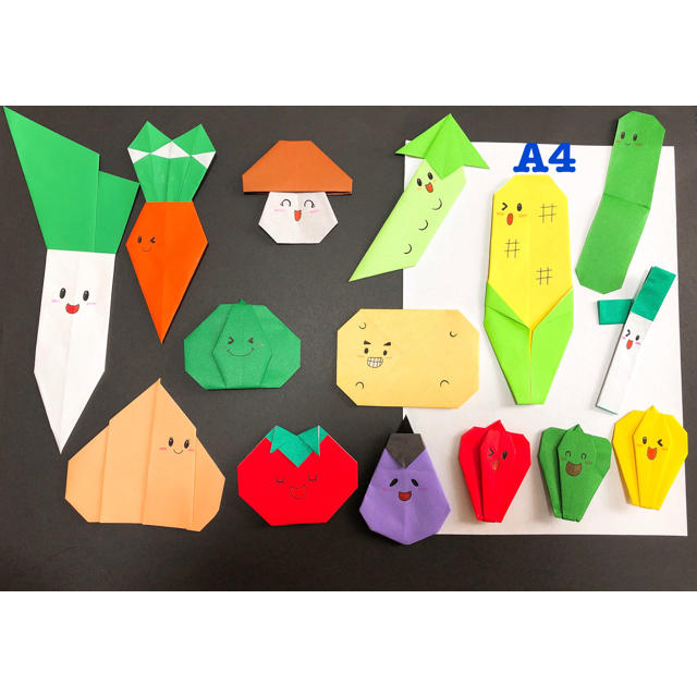 折り紙野菜 壁面の通販 By Chiko ラクマ