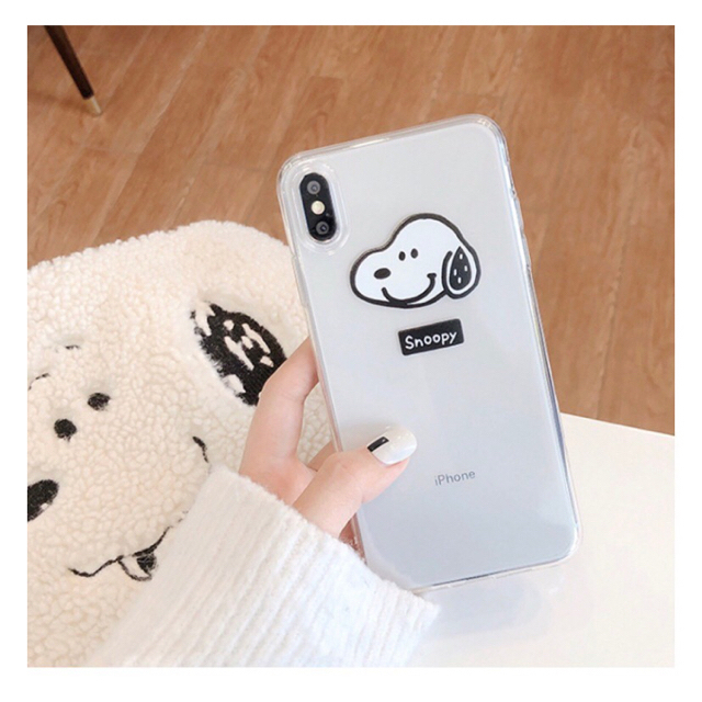 SNOOPY(スヌーピー)の★新品 送料無料★スヌーピーのiPhone XR用ケース スマホ/家電/カメラのスマホアクセサリー(iPhoneケース)の商品写真