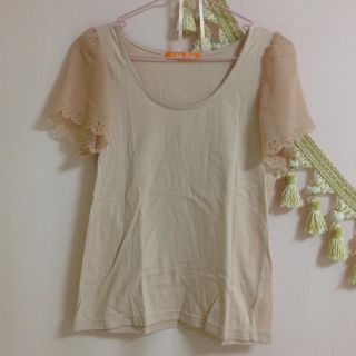 フィント(F i.n.t)のFi.n.tシフォン袖 トップス(カットソー(半袖/袖なし))