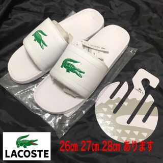 ラコステ(LACOSTE)のLacoste ラコステ シャワーサンダル 白 新品未使用(サンダル)