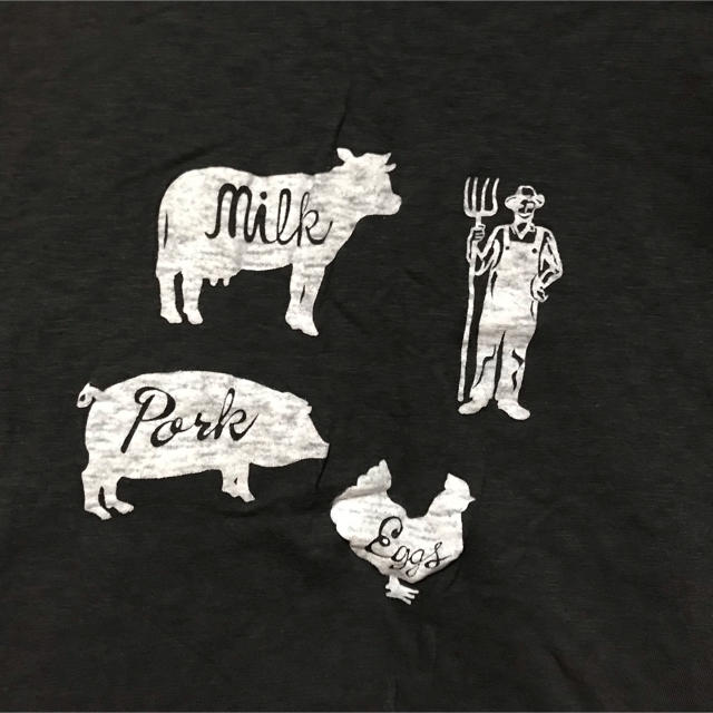 chambre de charme(シャンブルドゥシャーム)のeiπe イーペ farmers Tシャツ ダークグレー レディースのトップス(Tシャツ(半袖/袖なし))の商品写真