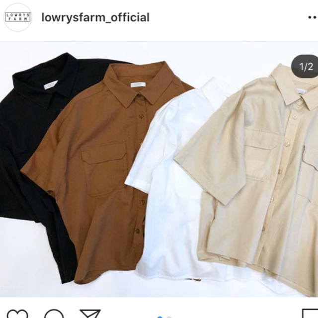 LOWRYS FARM(ローリーズファーム)のショートCPOシャツ レディースのトップス(シャツ/ブラウス(半袖/袖なし))の商品写真