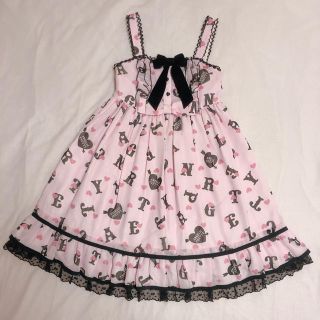 アンジェリックプリティー(Angelic Pretty)のAngelic Pretty Letter Dollジャンパースカート(ひざ丈ワンピース)