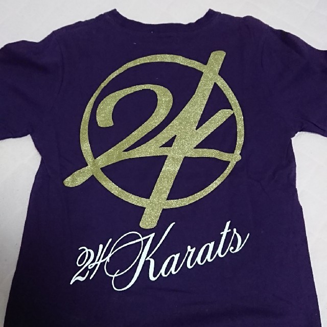 24karats(トゥエンティーフォーカラッツ)の24karatsTシャツ紫☆150㎝☆ エンタメ/ホビーのタレントグッズ(ミュージシャン)の商品写真