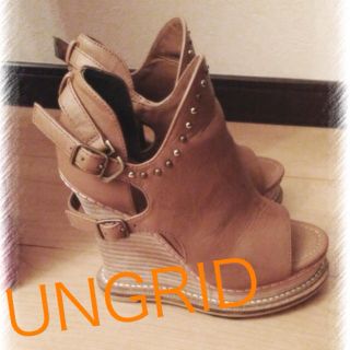 アングリッド(Ungrid)のungrid♪スタッズウェッジサンダル♪(サンダル)