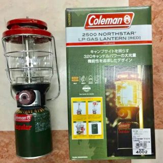 コールマン(Coleman)の新品　コールマン　２５００ノーススターガスランタン　専用収納ケース付き　送料無料(ライト/ランタン)