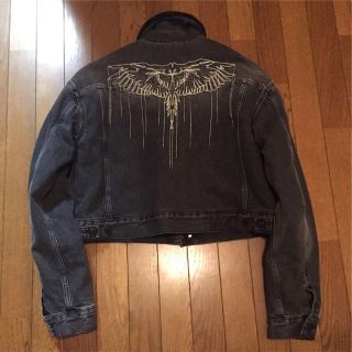 マルセロブロン(MARCELO BURLON)の新品未使用 Marcelo burlon ボアデニムジャケット クロップド(Gジャン/デニムジャケット)