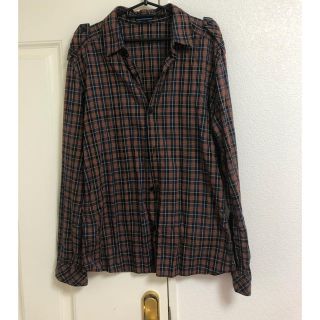 バーバリーブルーレーベル(BURBERRY BLUE LABEL)のバーバリーチェックシャツLL美品(シャツ)