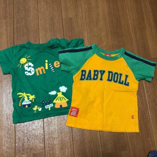 ベビードール(BABYDOLL)の男の子 半袖Tシャツ 80cm 2枚セット 西松屋 ベビードール(Ｔシャツ)