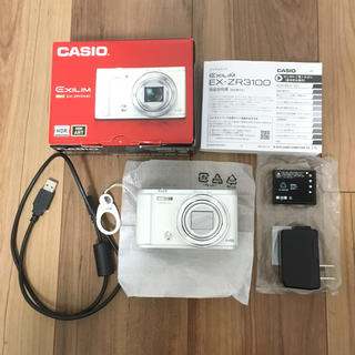 カシオ(CASIO)の【専用】CASIOデジタルカメラ EXILIM EX-ZR3100ホワイト (コンパクトデジタルカメラ)