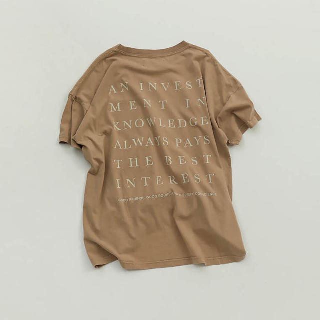 TODAYFUL(トゥデイフル)のTodayful バックプリントBackprint  Tshirts レディースのトップス(Tシャツ(半袖/袖なし))の商品写真