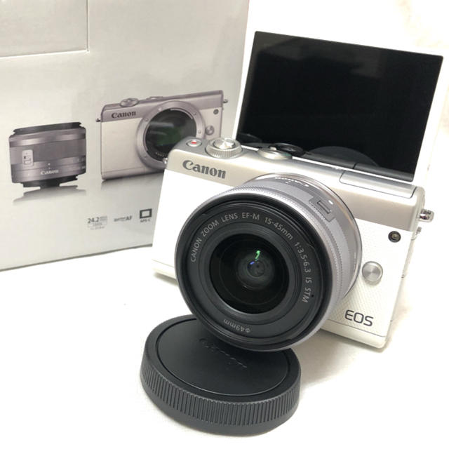 新品・未使用 Canon EOS M100 レンズキット ホワイト