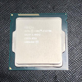 CPU core i7-4700K グリス付着(PCパーツ)