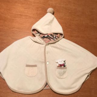 バーバリー(BURBERRY)の【美品】バーバリーポンチョ ケープ(カーディガン/ボレロ)