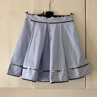 MSGM - 新品同様 MSGM スカート フレアスカート プリーツ ストライプ
