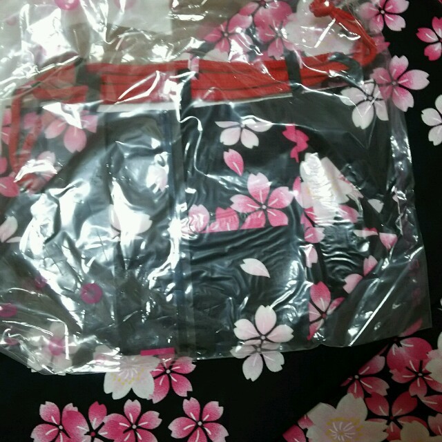 RyuRyu - 浴衣 作り帯セット(黒・桜) の通販 by toto.shop｜リュリュ