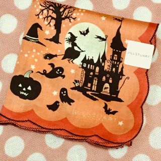 ジルスチュアート(JILLSTUART)の新品 JILLSTUART ジルスチュアート ハロウィン ハンカチ オレンジ(ハンカチ)