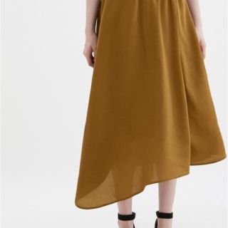 アシンメトリーフレアスカート(ロングスカート)