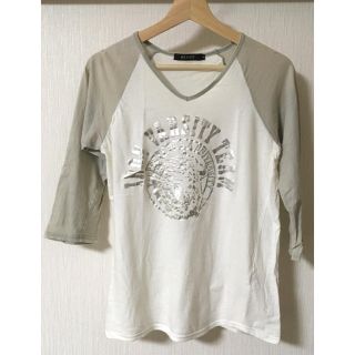 ビームス(BEAMS)のビームス BEAMS トップス ラグランTシャツ 箔プリント 七分袖 レア 希少(Tシャツ/カットソー(七分/長袖))