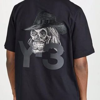 ワイスリー(Y-3)のY-3 ワイスリー Tシャツ スカルバックプリント M(Tシャツ/カットソー(半袖/袖なし))