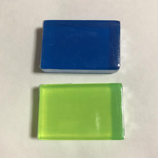 スキンピールバー 青 緑 2種類セット(ゴマージュ/ピーリング)