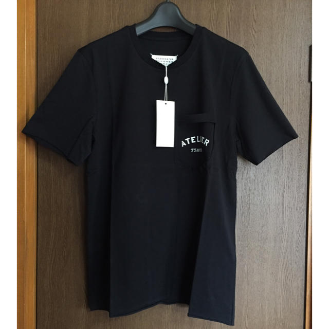 黒48新品 マルジェラ ATELIER ロゴ Tシャツ アトリエ 18SS
