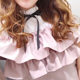 レース✛ ワンピース ガーリー リボン 2way ワンピ 春服 可愛い ピンク