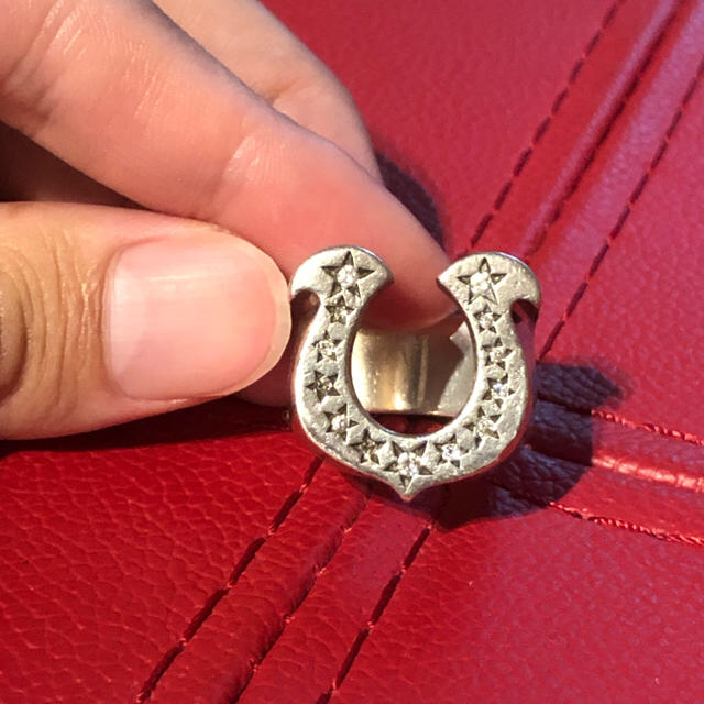 TENDERLOIN(テンダーロイン)のテンダーロイン リング ホースシュー ダイヤ 石入り 付属品完備 メンズのアクセサリー(リング(指輪))の商品写真