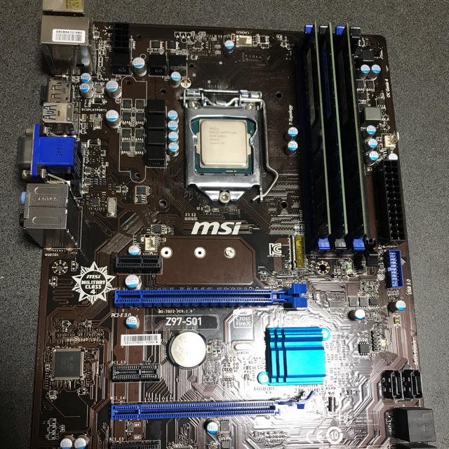 動作確認済 msi z97-s01 i7 4790 16gbメモリ